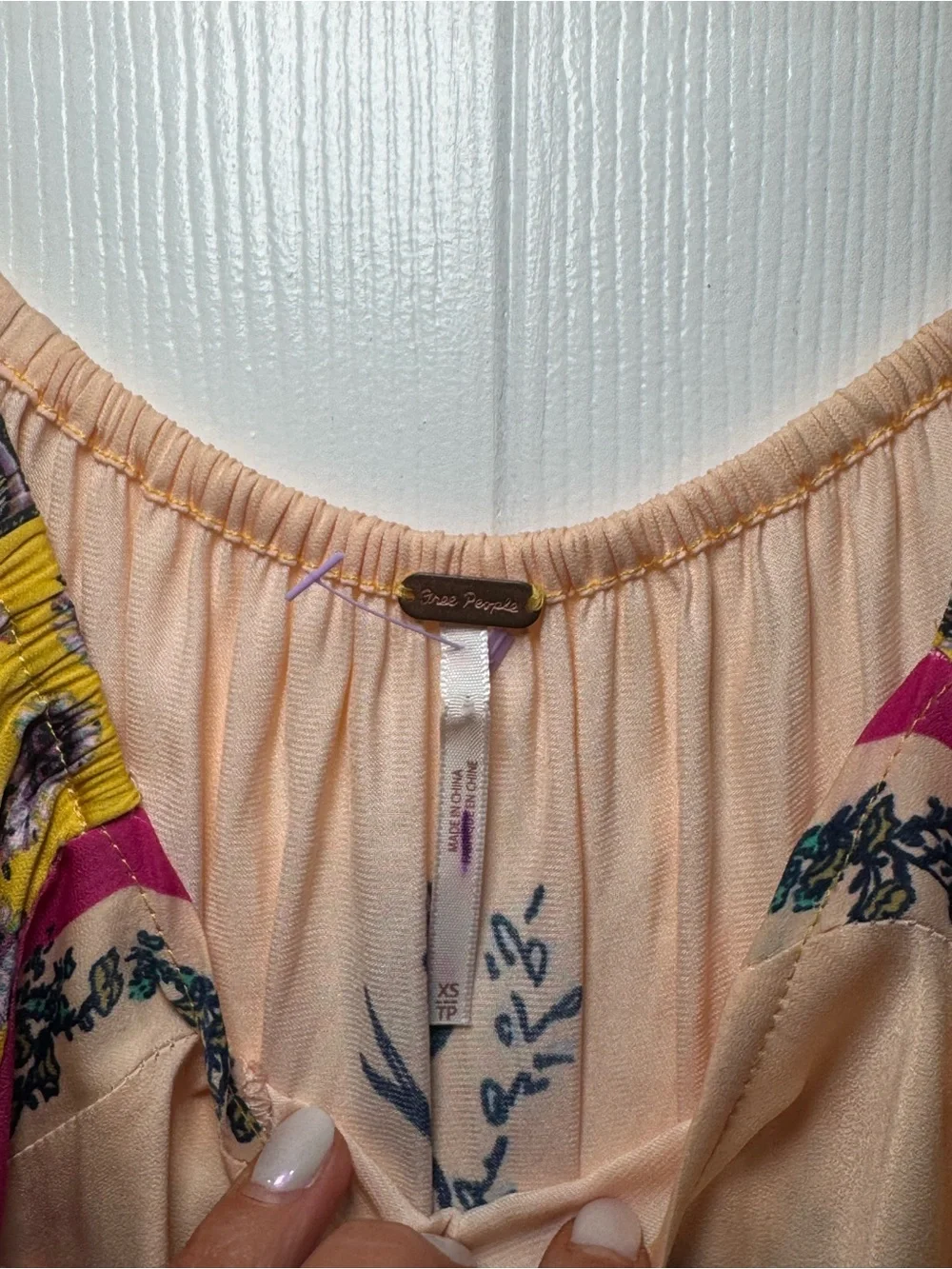 ☀️🌷 Free People‎ Positano Floral Off-Shoulder Peasant Top 🌷☀️